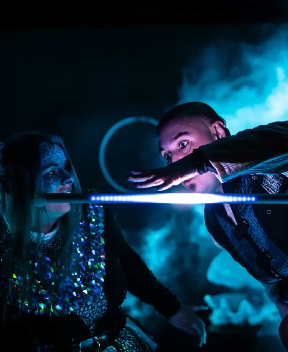 Logodarstellung in LED-Show für Eventgäste in Dresden