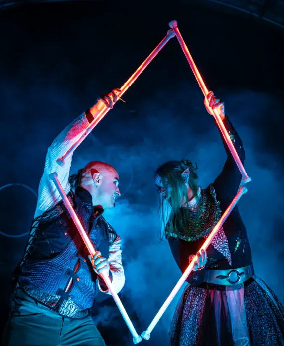 LED-Act als Bühnenshow auf Event in Leipzig